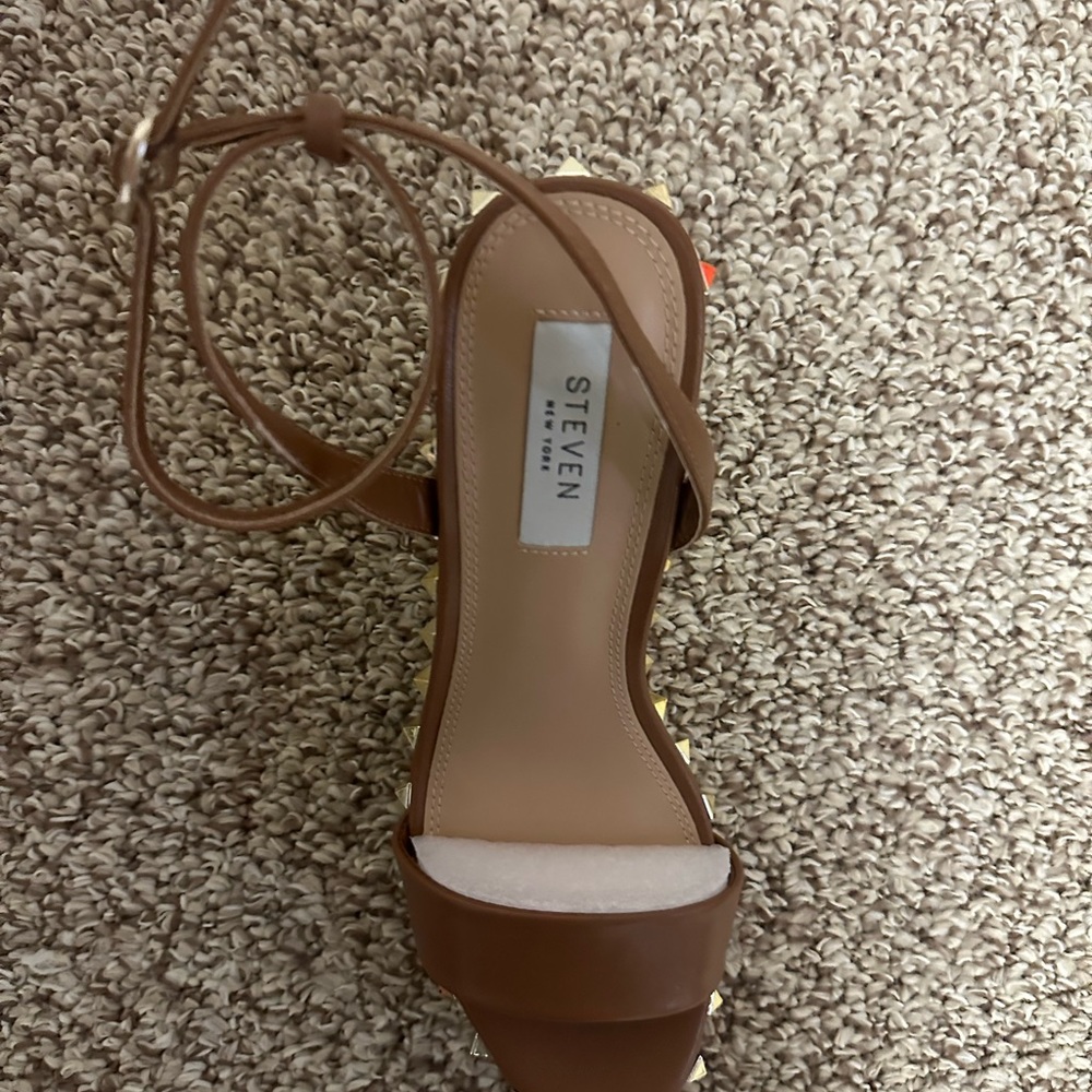 Steve Madden Wedge Rhinestone Sandals - Picture 4 of 5